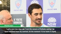Mitchell Starc reveals he was released from IPL via text