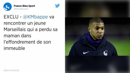 Football. Kylian Mbappé va rencontrer un jeune Marseillais qui a perdu sa maman dans l'effondrement de son immeuble.