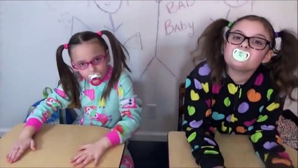 Crying Baby Daddy Bad Baby School Fail Victoria Annabelle Freak Daddy Hidden Egg Toy Freaks