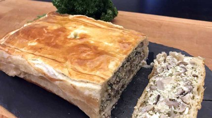 Recette: Pâté en croûte aux champignons
