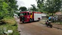 Bombeiros são mobilizados em incêndio em imóvel