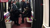 Paris metrosunda çaldığı keçi ile yakalandı