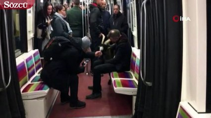 Paris metrosunda çaldığı keçi ile yakalandı