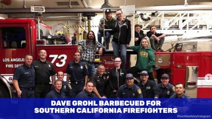 Dave Grohl Barbecued for Southern California Firefighters