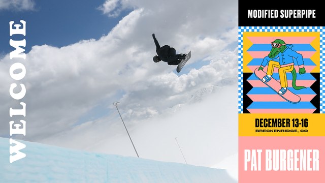 Swiss Snowboarder Pat Burgener Set to Compete in Modified Superpipe