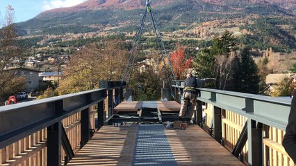 Passerelle sur la Durance