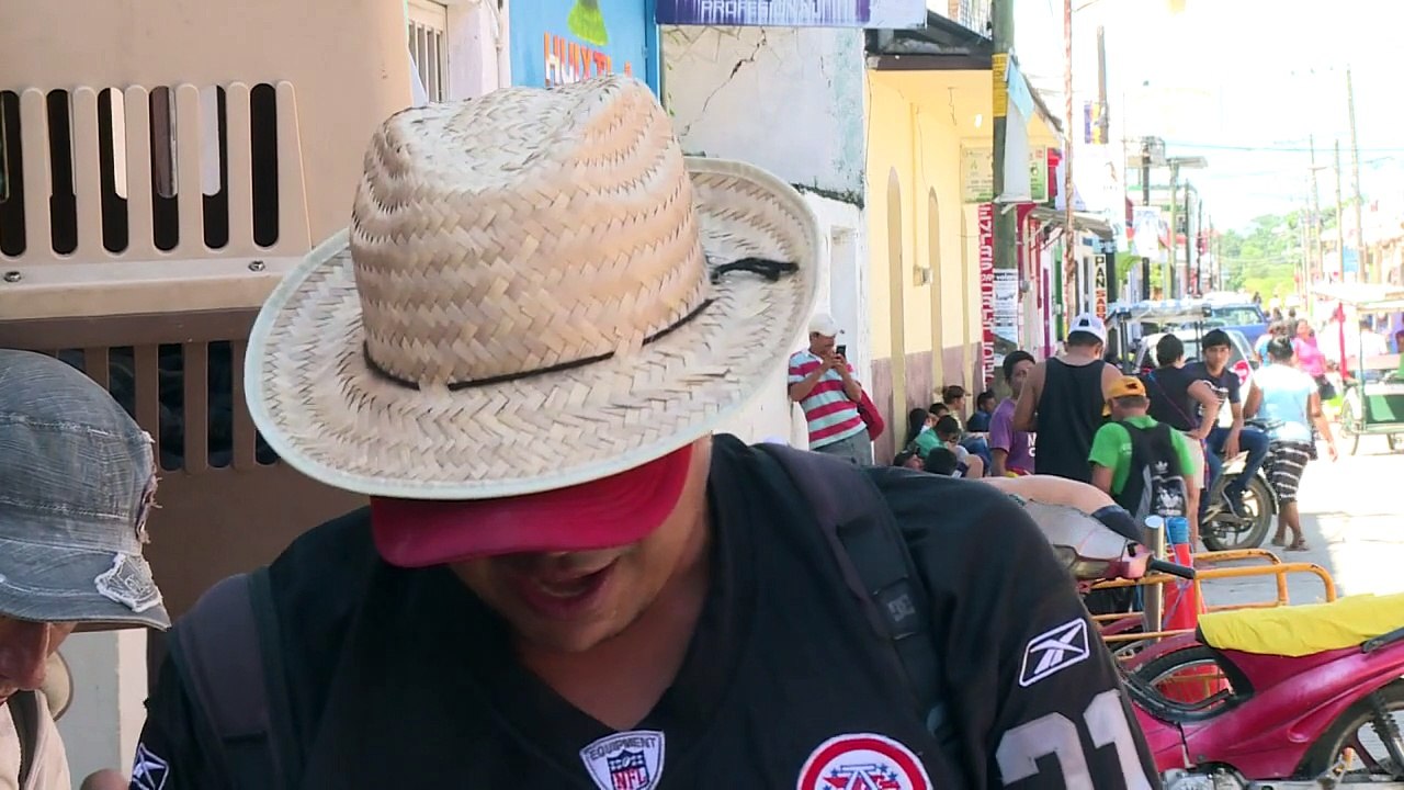 El perro que viaja con la caravana de migrantes