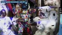 Les enfants malades de Villejuif ont peint une combinaison spatiale qui sera envoyée en orbite