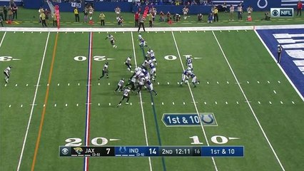Marlon Mack darts through middle of Jags' defense