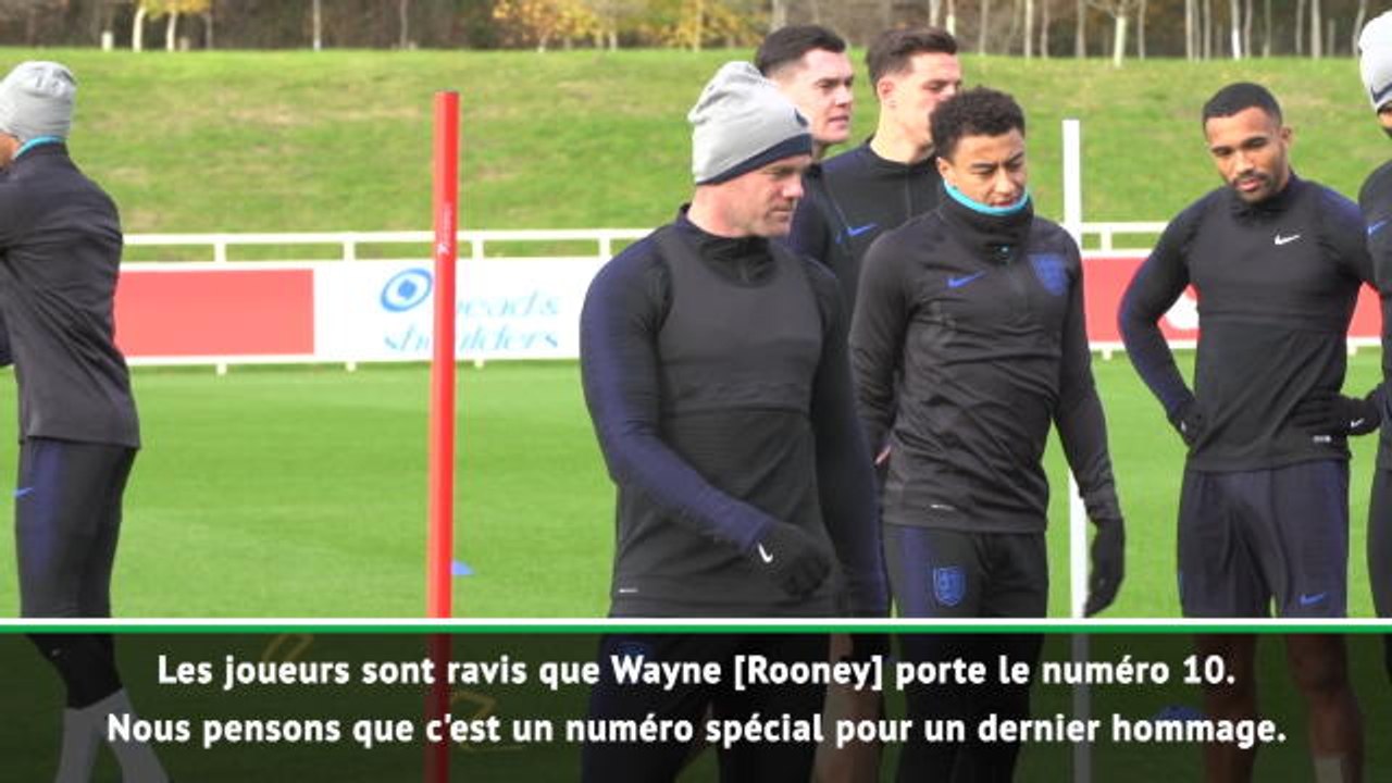 Angleterre - Southgate : "Rooney portera bien le numéro 10"