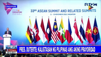 Pres. #Duterte: Kaligtasan ng Pilipinas ang aking prayoridad