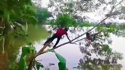 Boy fell down in canal after seeing his friends