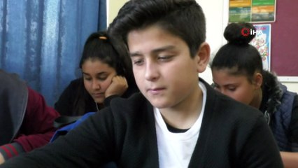 12 yaşındaki Ege Keten attığını vuruyor