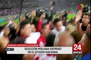 Selección Peruana entrenó en el Estadio Nacional