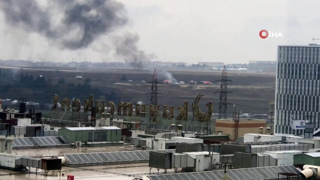 Atatürk Havalimanı'nda gerçeğini aratmayan yangın tatbikatı