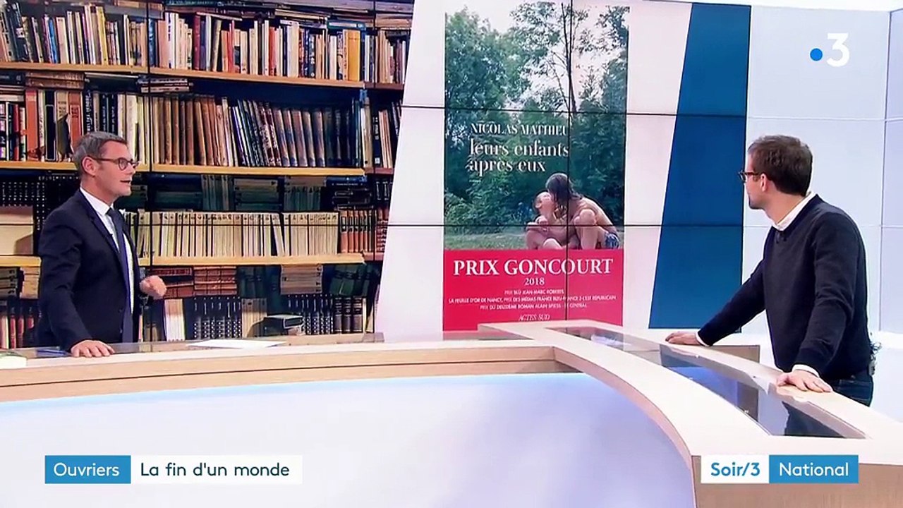 Invité du Soir 3: Nicolas Mathieu, prix Goncourt 2018, raconte la fin du monde ouvrier