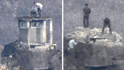 南 GP 상부 구조물 폭파...北 곡괭이로 철거 / YTN