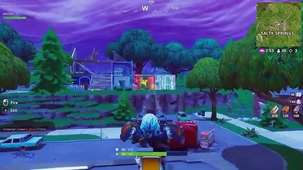 Fortnite- A Fun Way to Use the New Mounted Turret! (Gameplay)