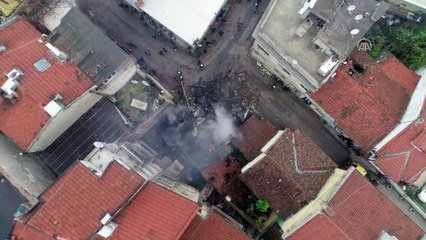 Bursa'da Kayhan Çarşısı bölgesinde yangın