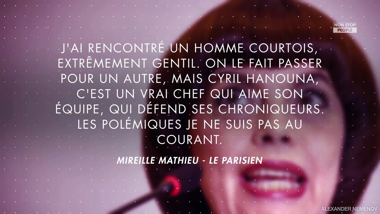 Fan de TPMP, Mireille Mathieu dézingue Yann Barthès et Quotidien