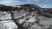 Kar Yağışı Yerini Güneşli Havaya Bıraktı...kartpostallık Kar Manzarası Havadan Görüntülendi