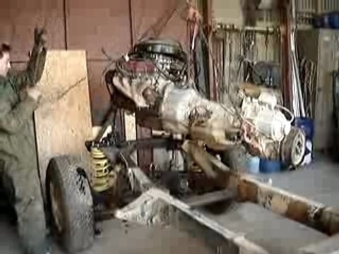 dépose du moteur 4.0 v8 du range 6 roues