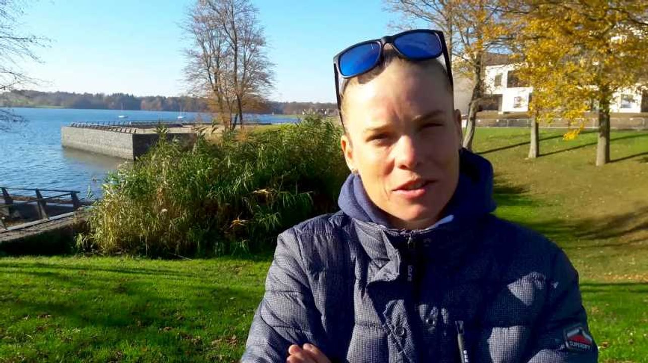 Alexandra Tondeur au sujet de la création d'un triathlon full distance aux Lacs de l'Eau d'Heure