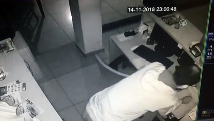 İş yerinden hırsızlık güvenlik kamerasında - MUĞLA