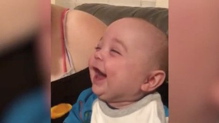 Adorable Boy Has The Best Reaction To Trying Solid Food For The First Time
