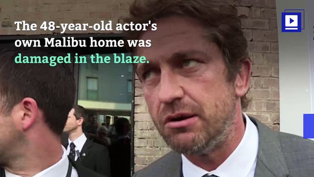 Gerard Butler Takes in California Wildfire Victims