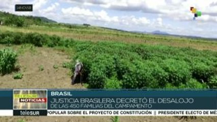 Brasil: justicia decreta desalojo de 450 familias campesinas