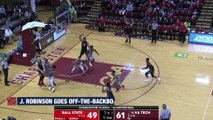 Virginia Tech's Ahmed Hill Dunks Off-The-Backboard Pass From Justin Robinson
