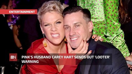 Pink's Husband Will Shoot Looters On Sight