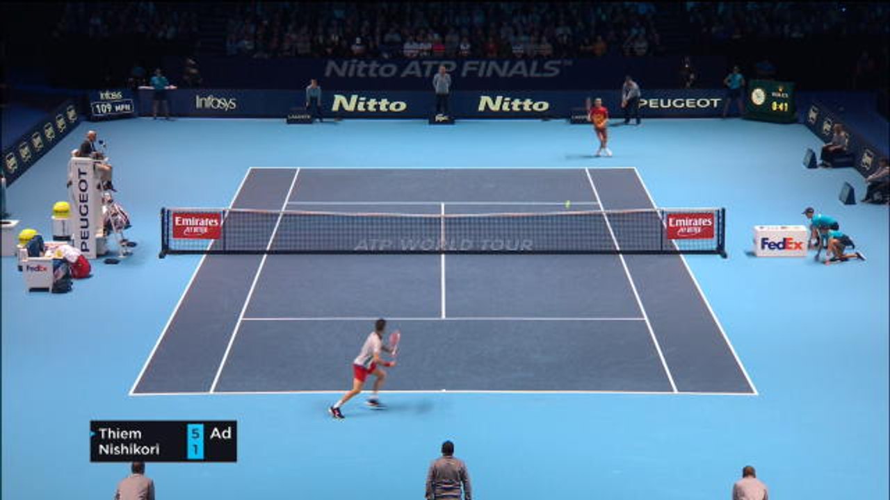 Thiem keeps ATP Finals hopes alive with win over Nishikori