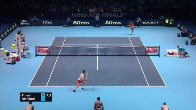 Thiem keeps ATP Finals hopes alive with win over Nishikori