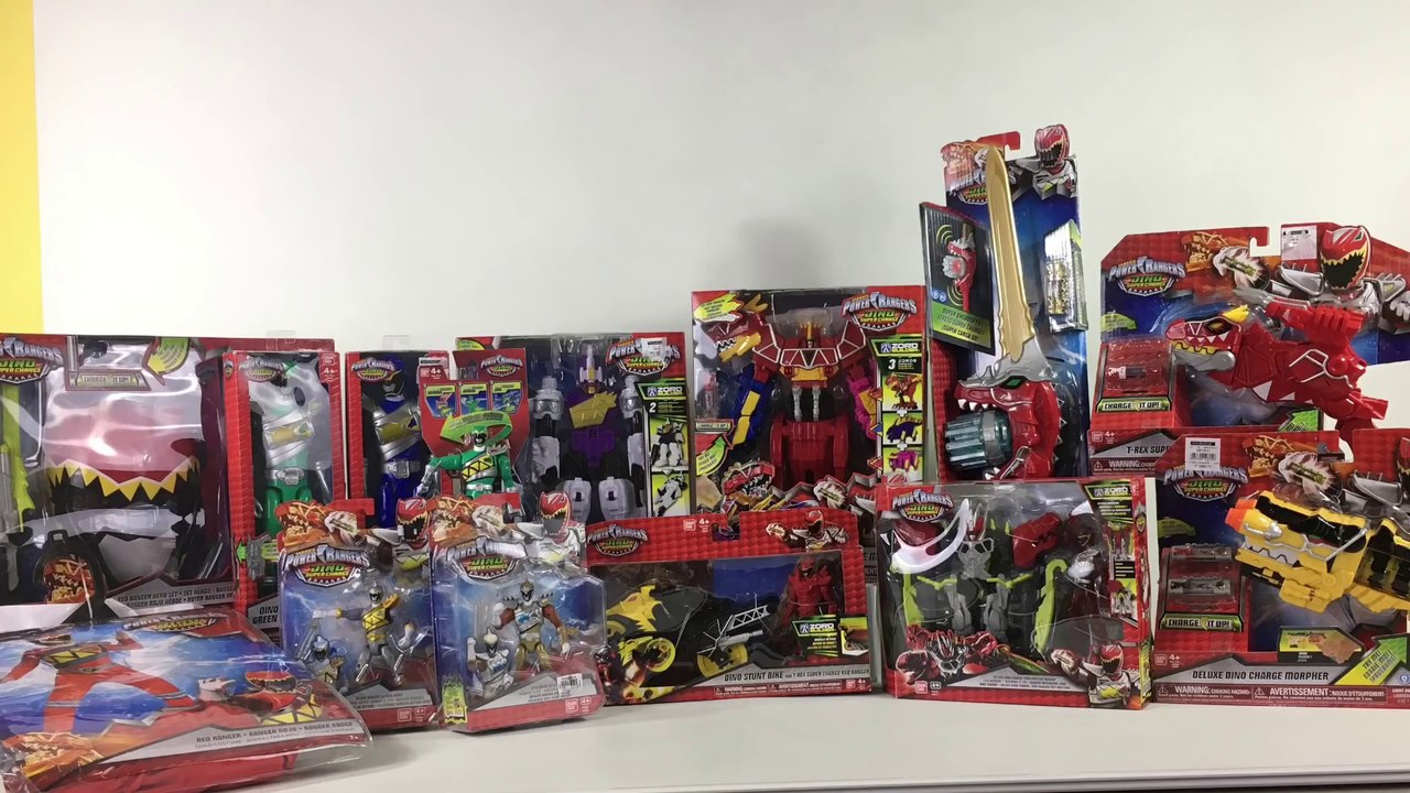 Power Rangers Dino Charge Toy Haul Megazord T Rex Morpher || Keith's Toy Box