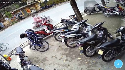 Kid Takes Nasty Spill After Bike Snaps