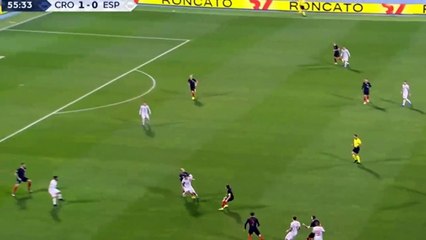 Dani Ceballos Goal - Croatia vs Spain 1-1 15/11/2018