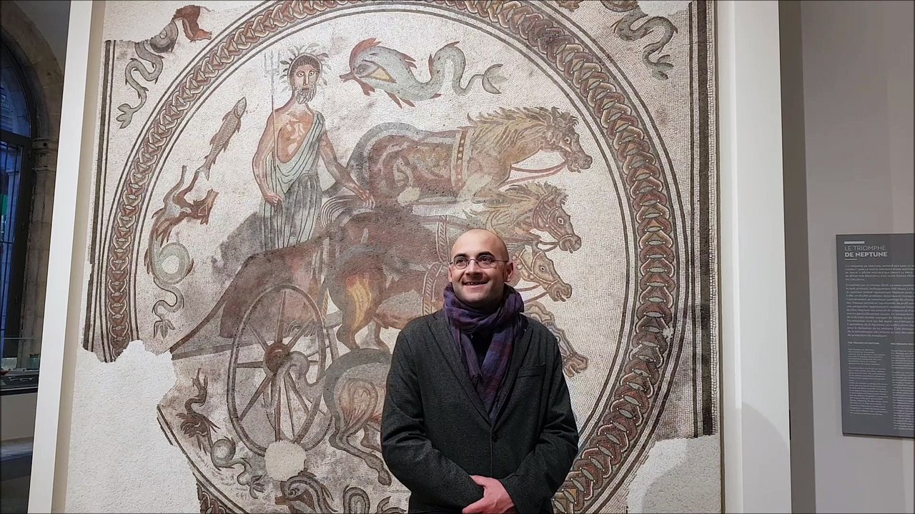 Musée des Beaux-Arts et d'Archéologie de Besançon l'histoire de la mosaïque de Neptune