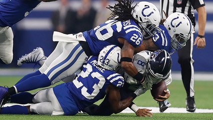 Mariota slow to get up after fourth sack of first half vs. Colts