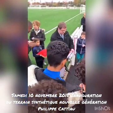 Inauguration du terrain synthétique Phillipe Cattiau