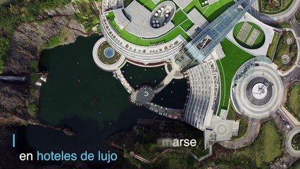 Una cantera transformada en hotel 5 estrellas en China