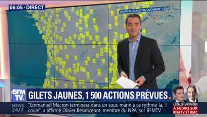 Download Video: Gilets jaunes: 1500 actions sont prévues samedi