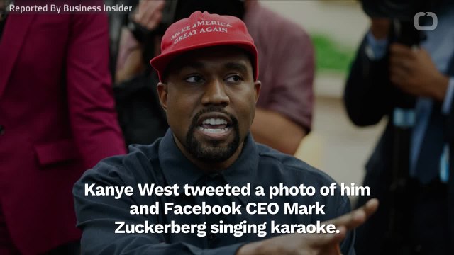 Kanye West Does Karaoke With Facebook CEO Mark Zukerberg