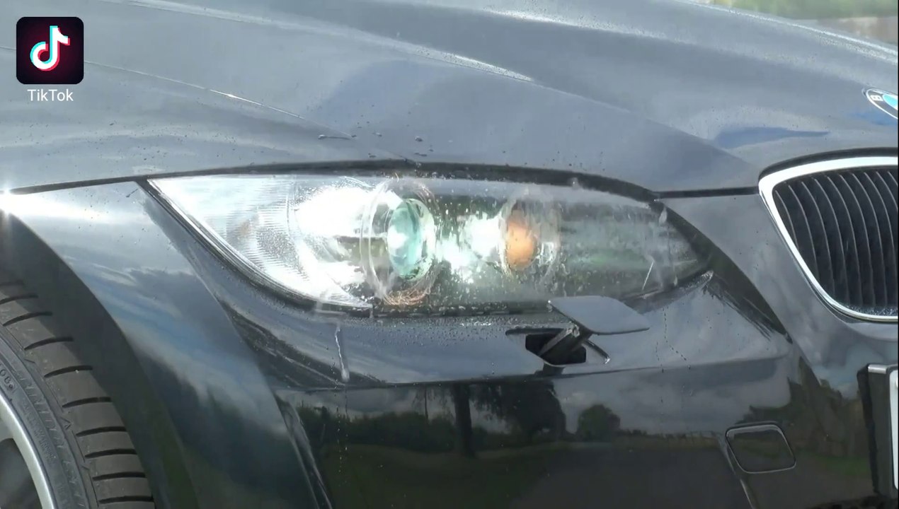 Car _car_ wash in 4k ultra HD Latest technology car washing dashboard view fully automatic