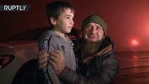 فيديو: الرئيس الشيشاني يُهدى طفل خارق سيارة