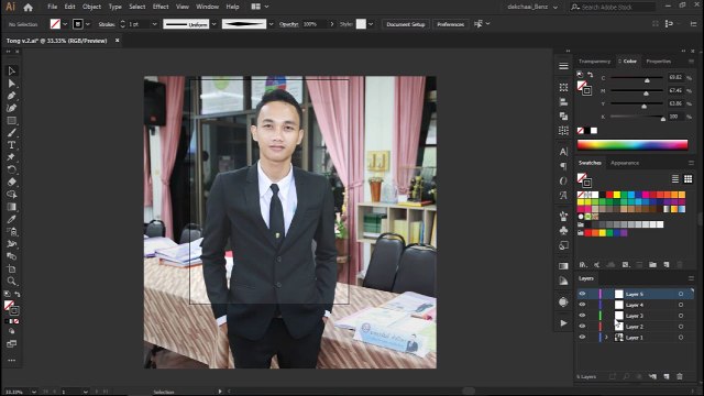 Yuranun | Draw Vector Portrait (Adobe Illustrator) //Speed Art