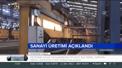 Sanayi üretimi açıklandı