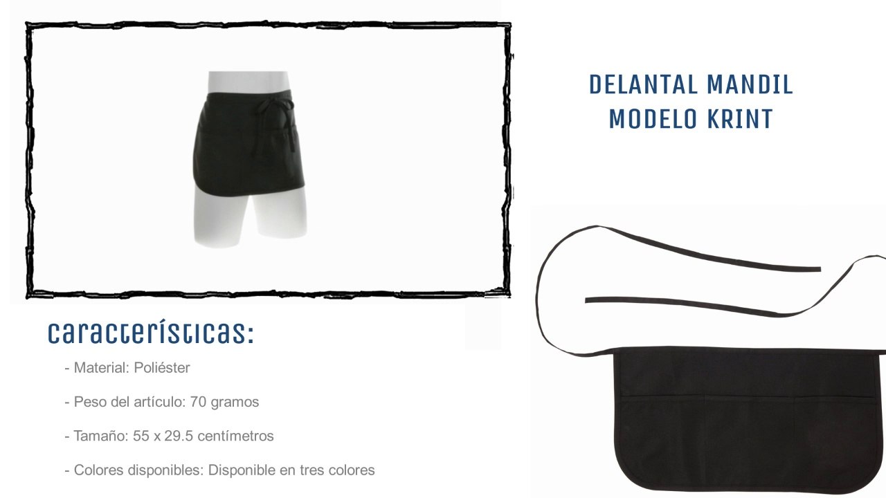 Mandiles personalizados baratos de camarero Krint