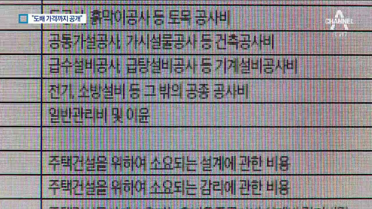 “도배 비용도 공개”…분양원가 공개 확대 논란
